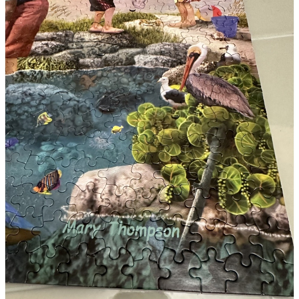 WHITE MOUNTAIN JIGSAW PUZZLE TIDAL POOL 1000 PCS COMPLETE 2022 #1793 - Picture 7 of 8